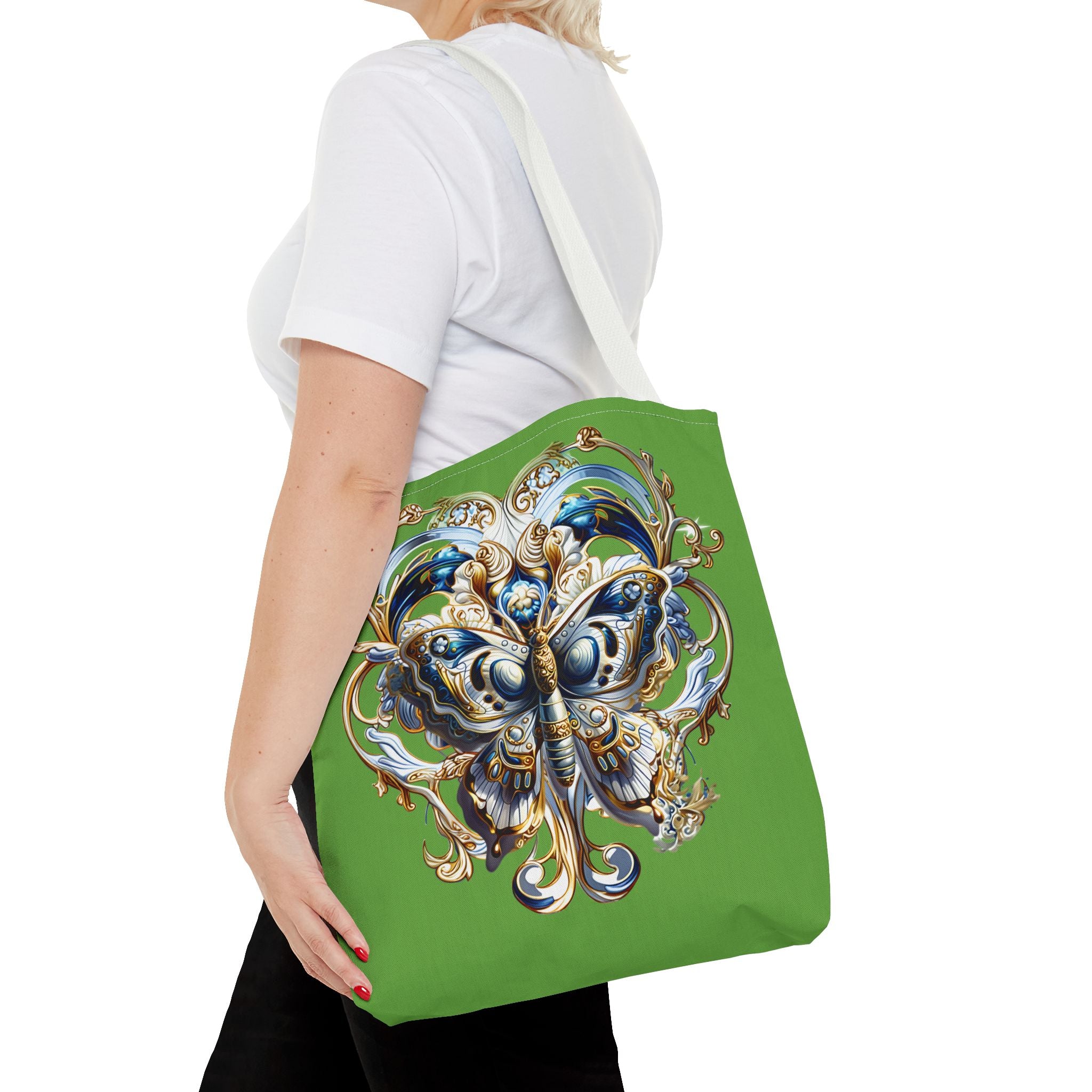 Butterfly Floral Tote Bag