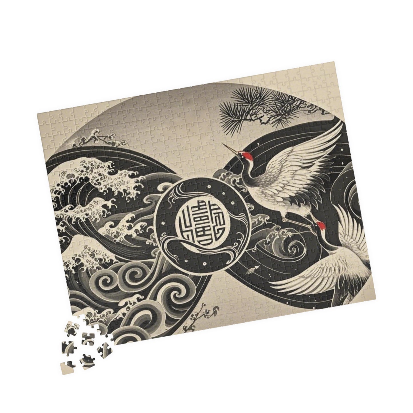 Elegant Crane Puzzle - Serene Artwork for Relaxation and Family Fun, Unique Gift for Puzzle Lovers, Home Decor, Mindfulness Activity, [...]