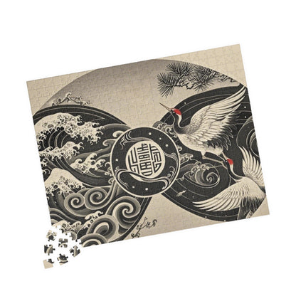 Elegant Crane Puzzle - Serene Artwork for Relaxation and Family Fun, Unique Gift for Puzzle Lovers, Home Decor, Mindfulness Activity, [...]