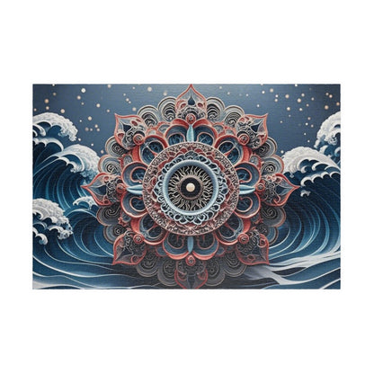Intricate Mandala Puzzle, Meditation Art Puzzle, Relaxing Activity, Mindfulness Gift, Family Game Night, Home Decor Puzzle