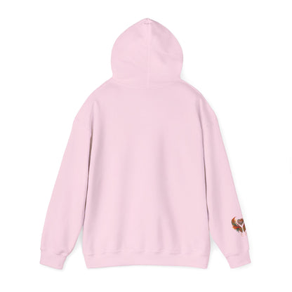 Colorful Heart Design Hooded Sweatshirt, Cozy Sweatshirt, Unisex Pullover, Gift for Him, Gift for Her, Casual Wear, Layering Essentials