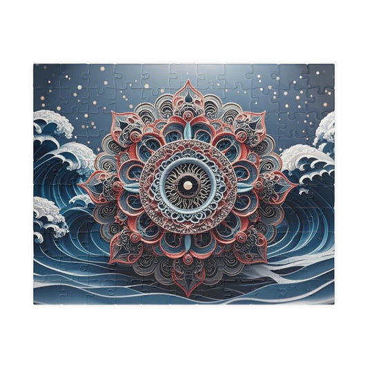 Intricate Mandala Puzzle, Meditation Art Puzzle, Relaxing Activity, Mindfulness Gift, Family Game Night, Home Decor Puzzle