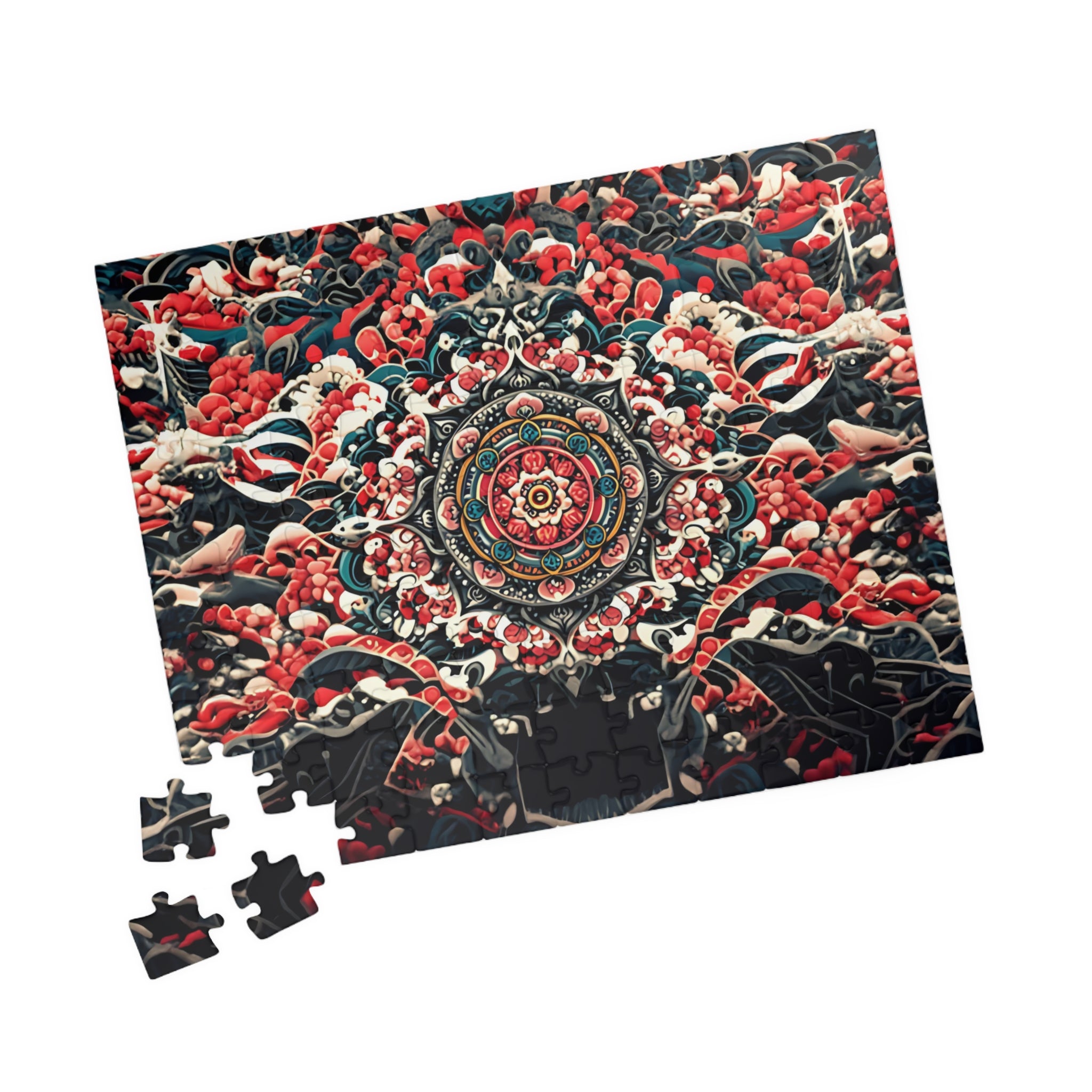 Mandala Puzzle Set - Meditation Gift and Family Game Night Activity