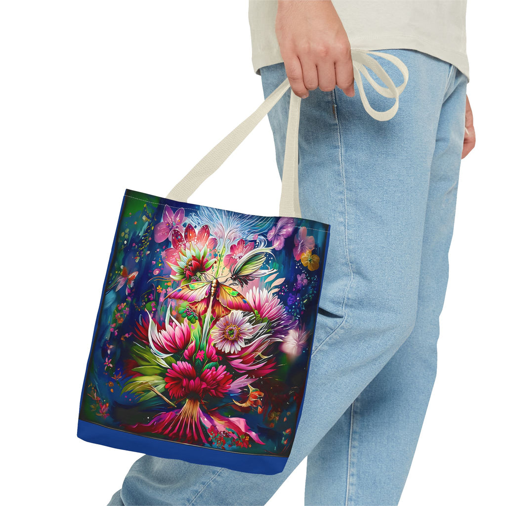 Floral Fantasy Tote Bag — Vibrant All-Over Print Blooming Bouquet