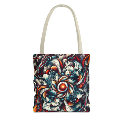 Artistic Tote Bag, Colorful Flower Design, Boho Style, Everyday Use, Eco-Friendly Gift, Travel Accessory