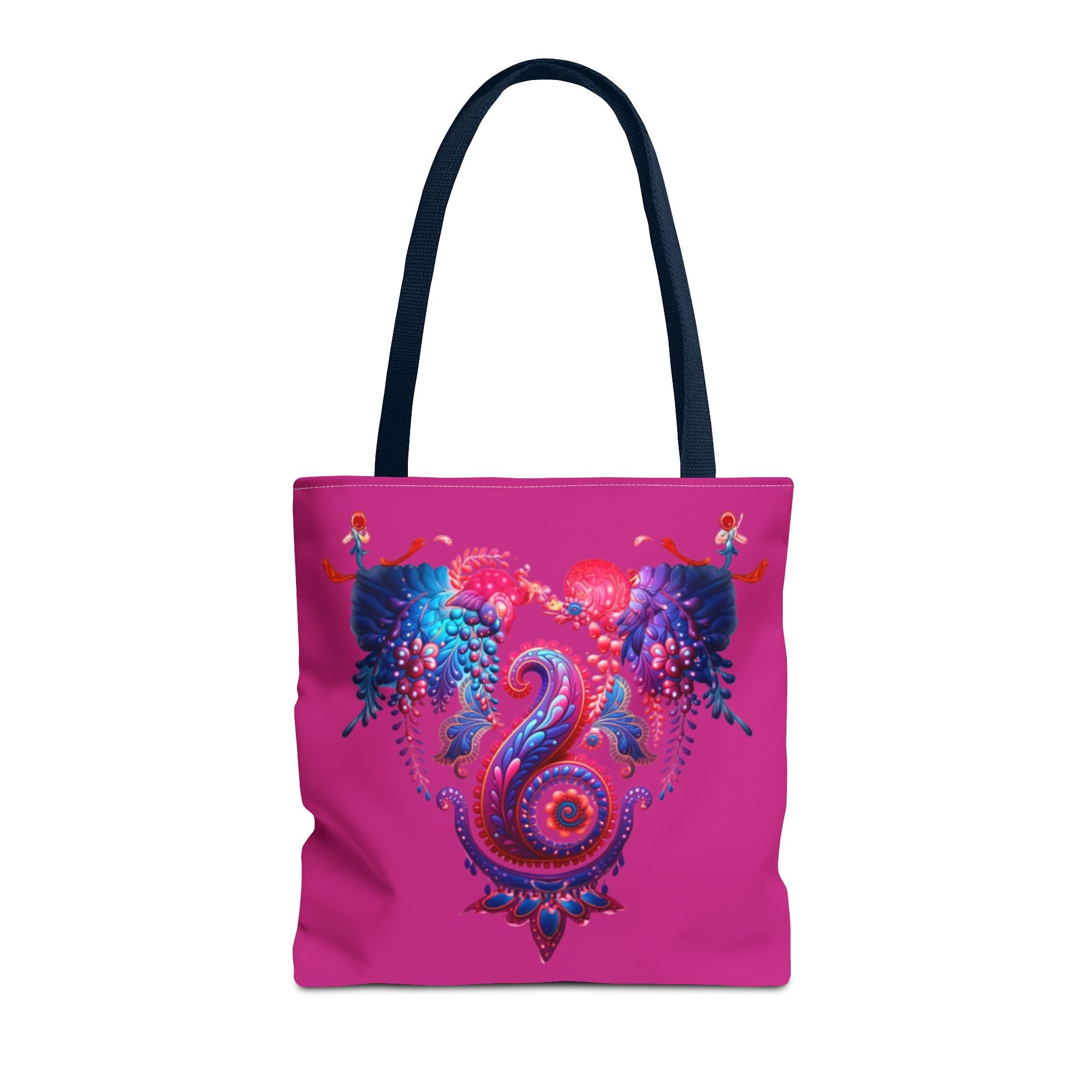 Vibrant Seahorse Tote Bag, Boho Style Bag, Beach Tote, Gift for Her, Colorful Canvas Bag, Eco-Friendly Shopping Bag