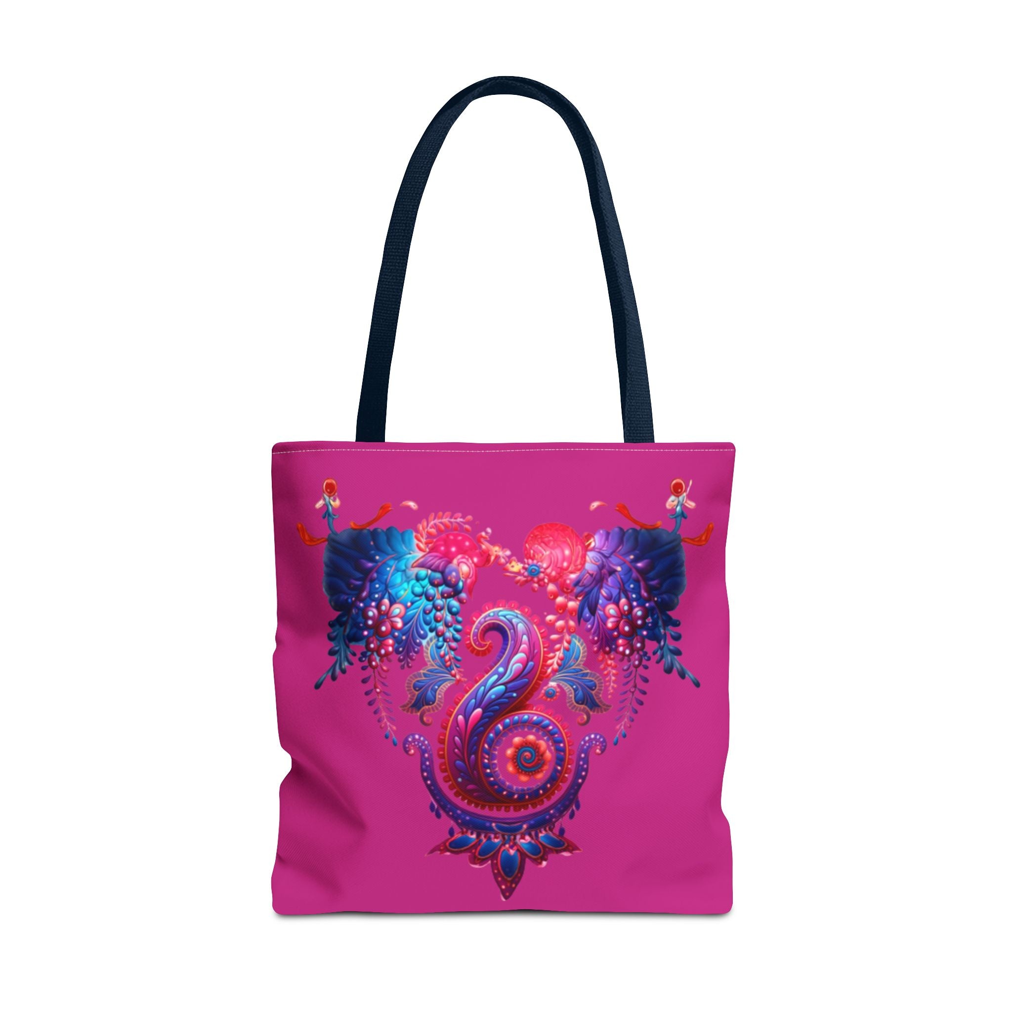 Vibrant Seahorse Tote Bag, Boho Style Bag, Beach Tote, Gift for Her, Colorful Canvas Bag, Eco-Friendly Shopping Bag
