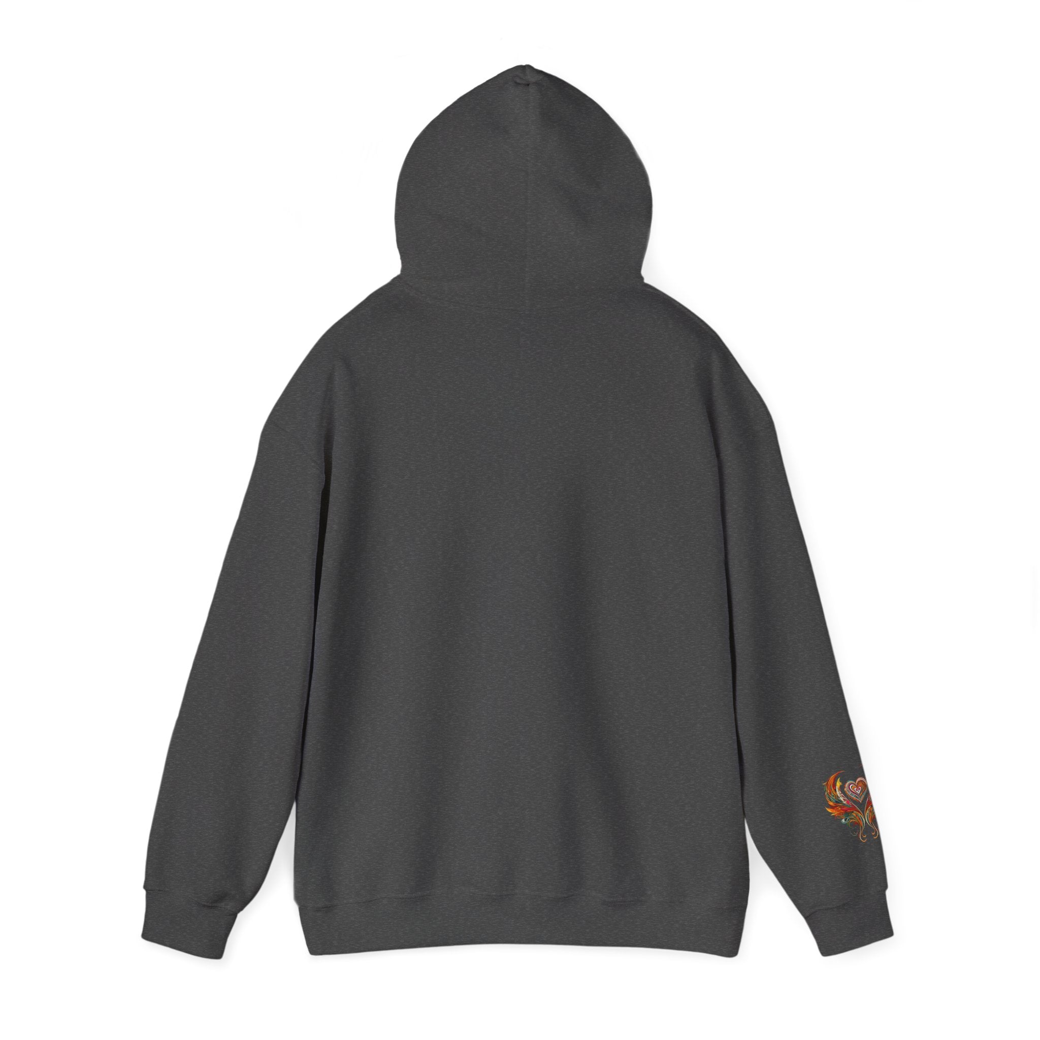 Colorful Heart Design Hooded Sweatshirt, Cozy Sweatshirt, Unisex Pullover, Gift for Him, Gift for Her, Casual Wear, Layering Essentials