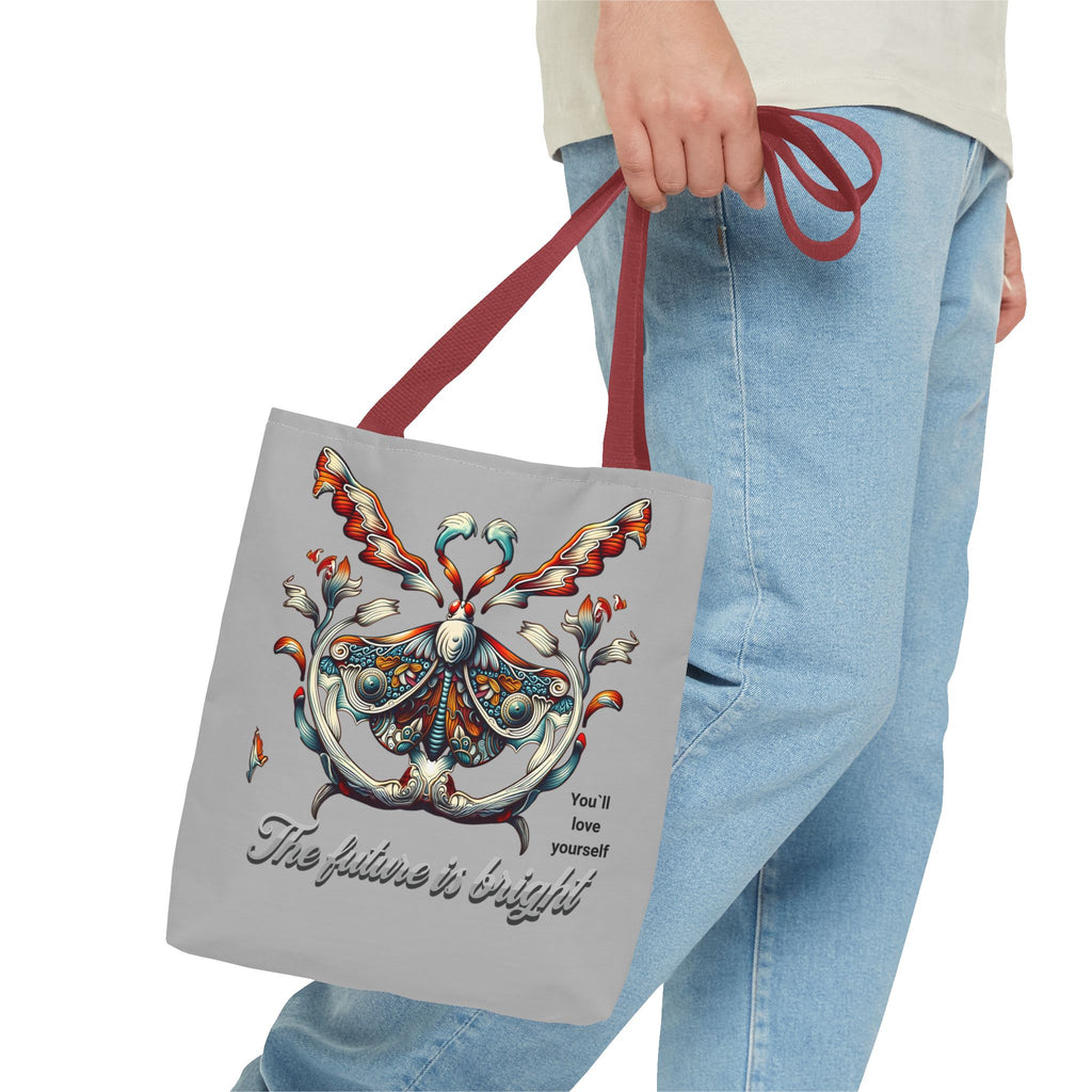 Tote Bag — 'The Future Is Bright' Decorative Butterfly Tote