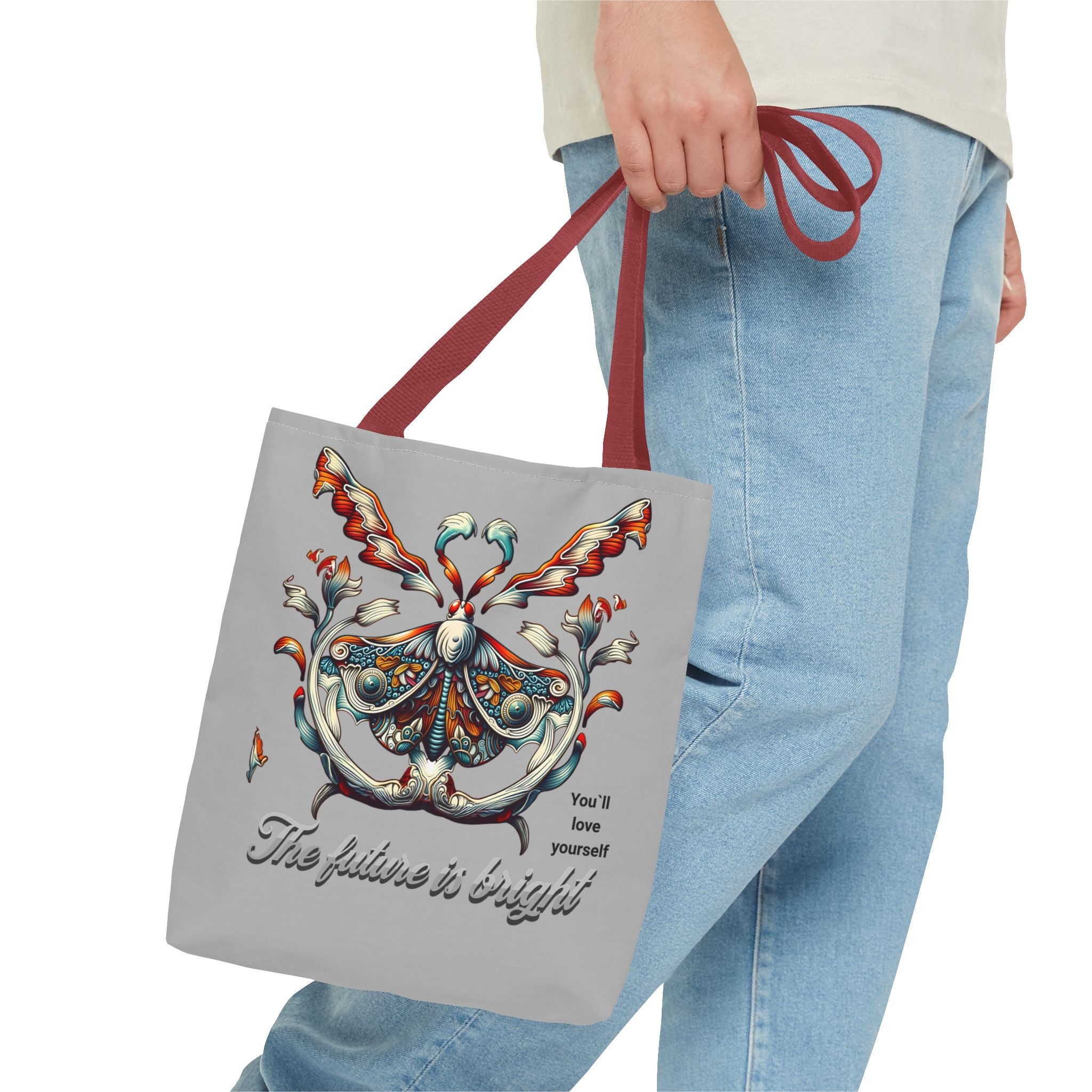 Tote Bag — 'The Future Is Bright' Decorative Butterfly Tote