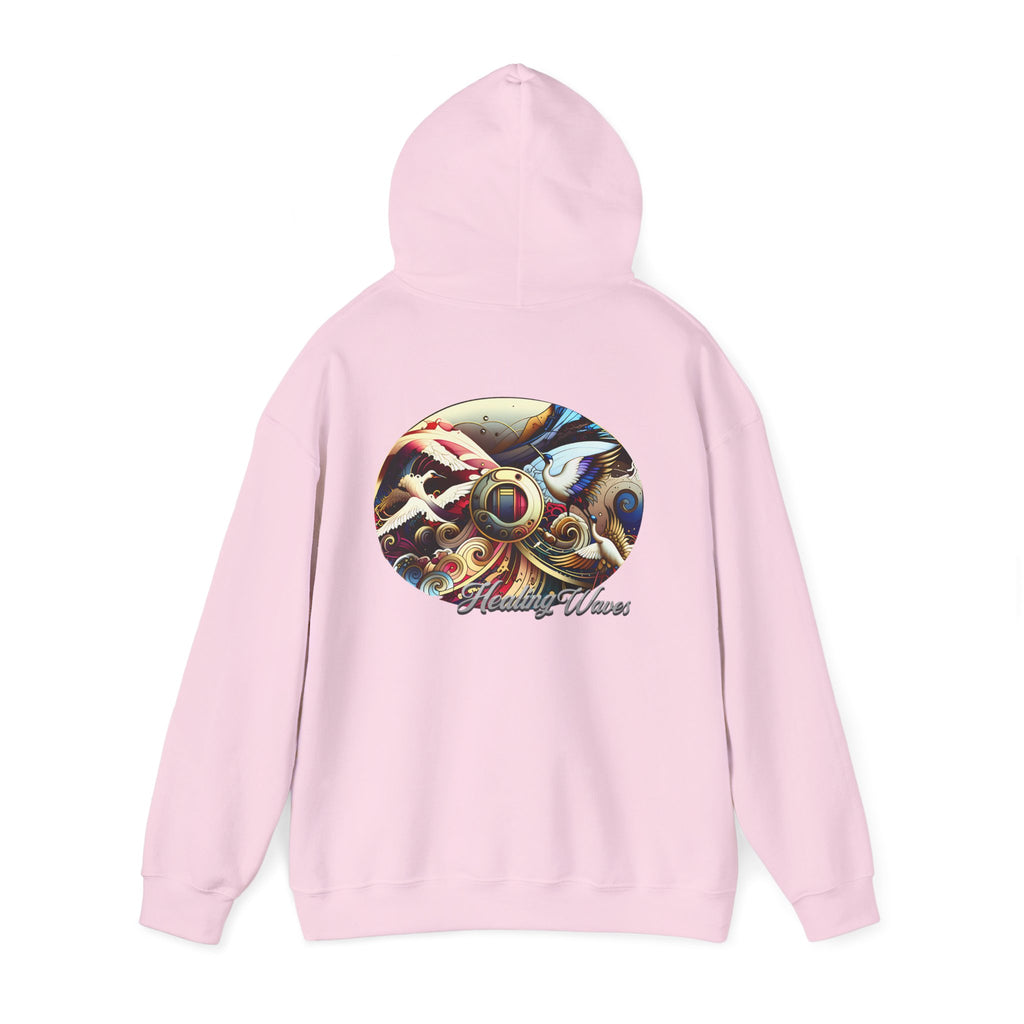 Artistic Unisex Heavy Blend Hoodie - Cozy Graphic Sweatshirt, Ideal for Casual Outfits, Unique Gifts, Streetwear Style, Comfortable Layering