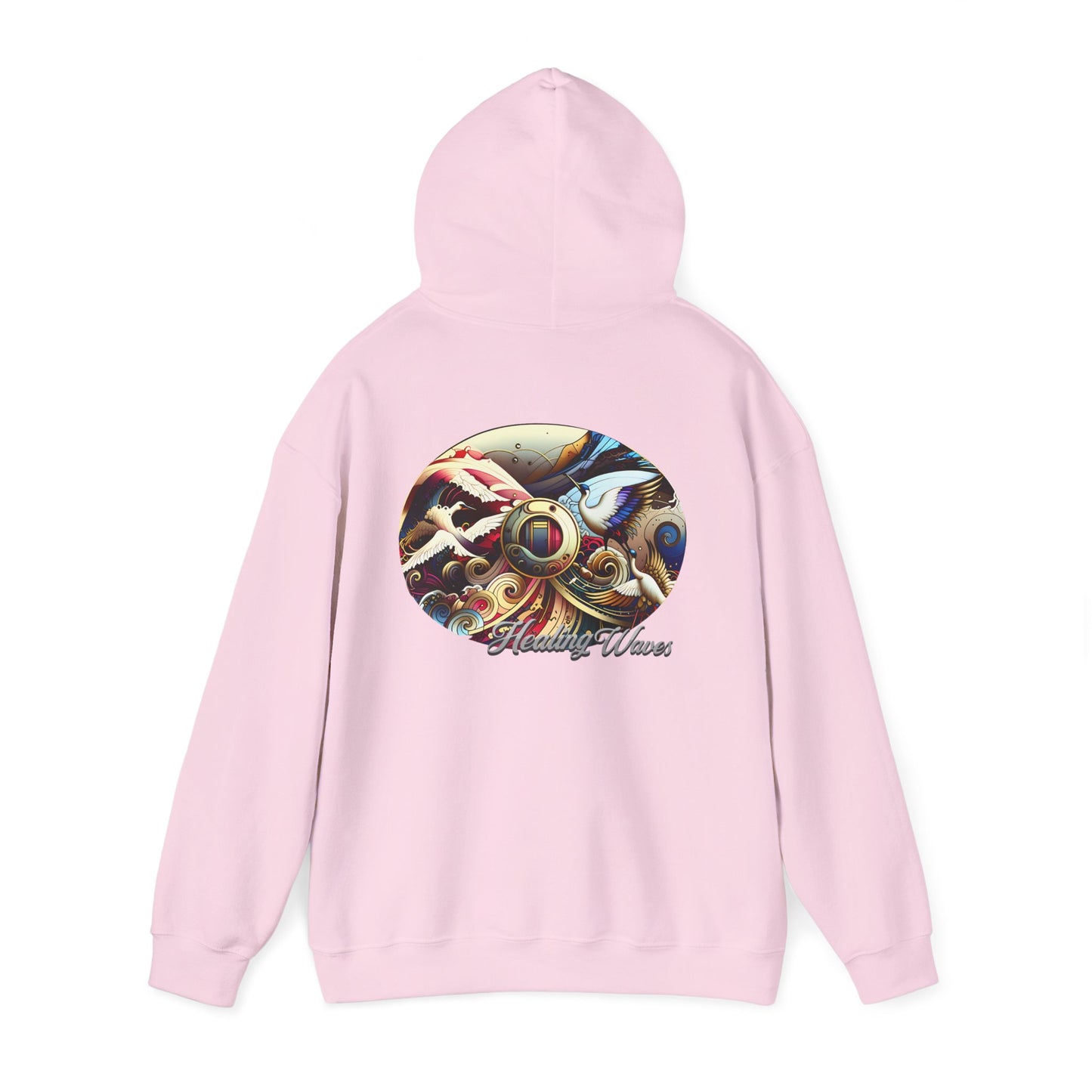 Artistic Unisex Heavy Blend Hoodie - Cozy Graphic Sweatshirt, Ideal for Casual Outfits, Unique Gifts, Streetwear Style, Comfortable Layering