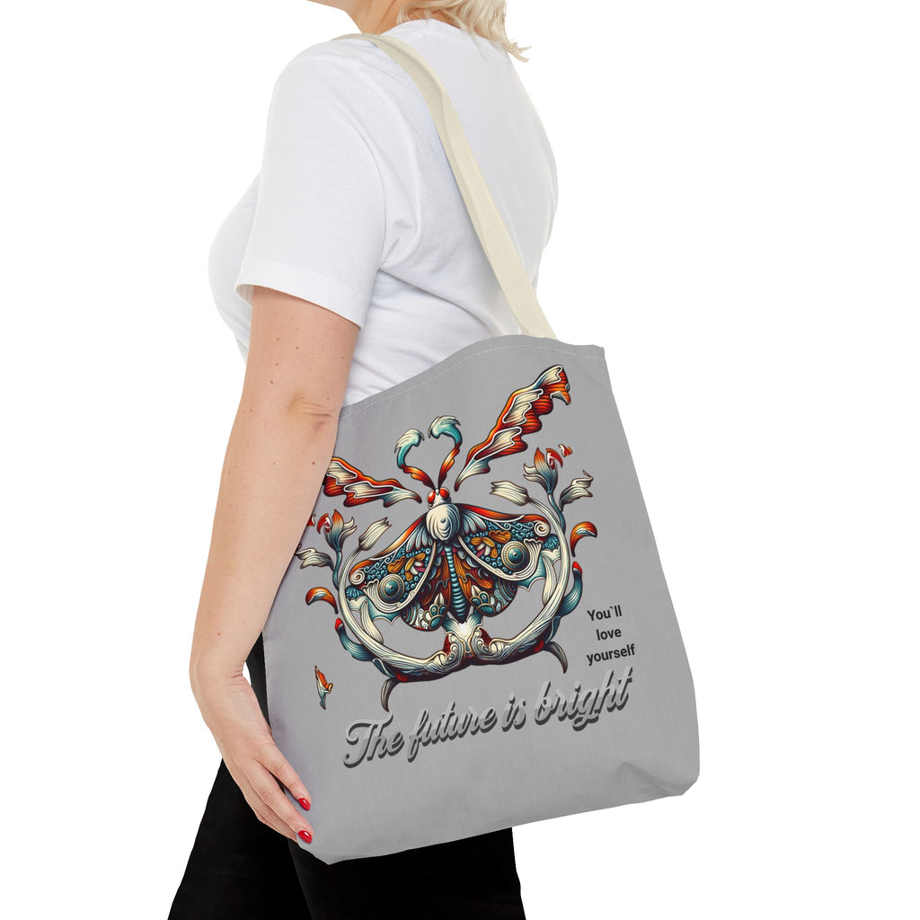 Tote Bag — 'The Future Is Bright' Decorative Butterfly Tote