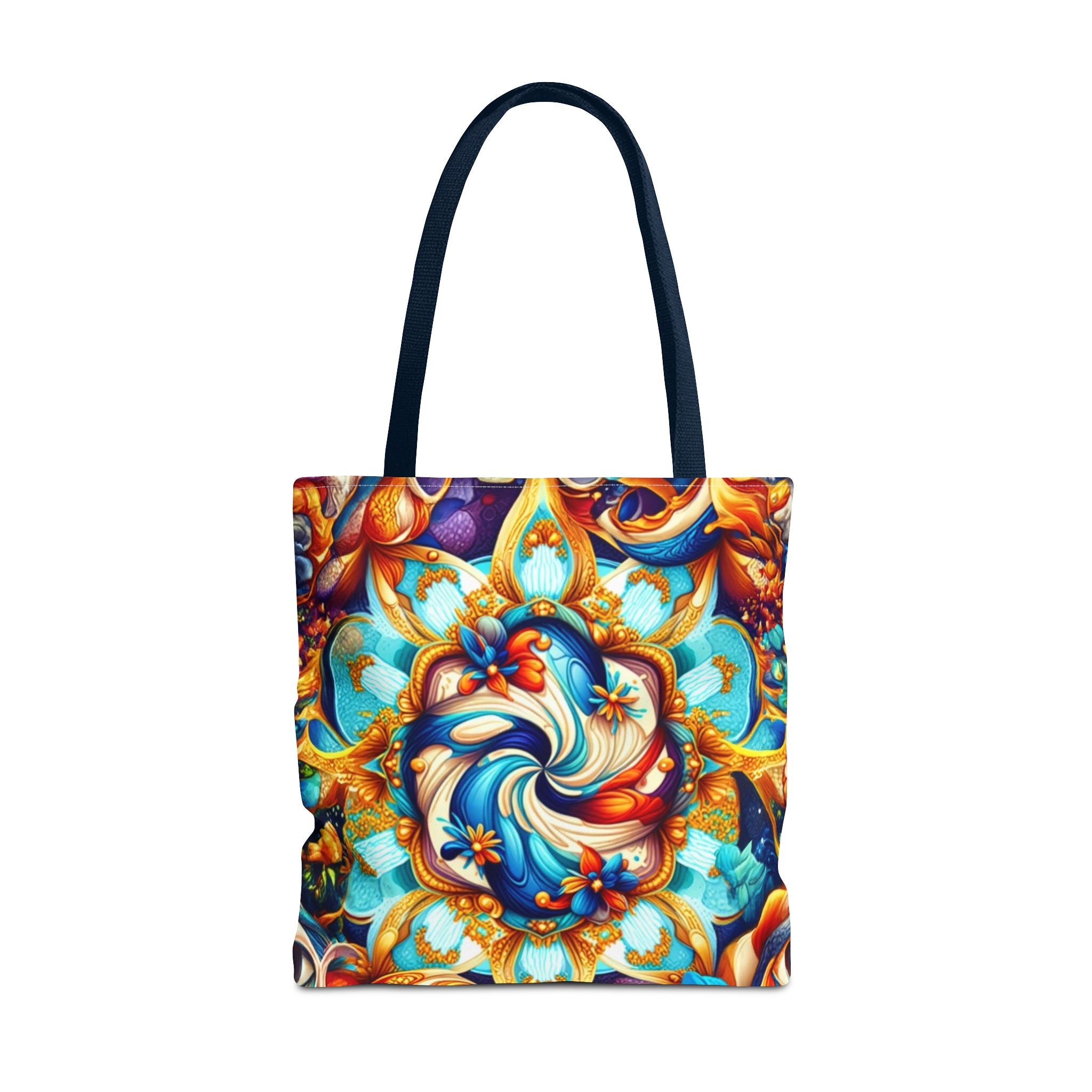Vibrant Floral Tote Bag – Stylish Reusable Shopping Bag, Boho Beach Tote, Eco-Friendly Gift, Art-Inspired Carry-All