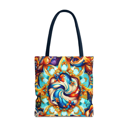 Vibrant Floral Tote Bag – Stylish Reusable Shopping Bag, Boho Beach Tote, Eco-Friendly Gift, Art-Inspired Carry-All