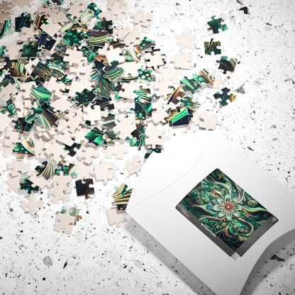Intricate Floral Puzzle - 110, 252, 520, 1014-piece Jigsaw Challenge, Family Game Night, Perfect Gift for Crafters, Relaxing Hobby,