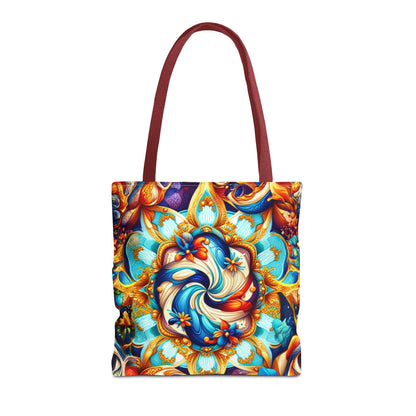 Vibrant Floral Tote Bag – Stylish Reusable Shopping Bag, Boho Beach Tote, Eco-Friendly Gift, Art-Inspired Carry-All