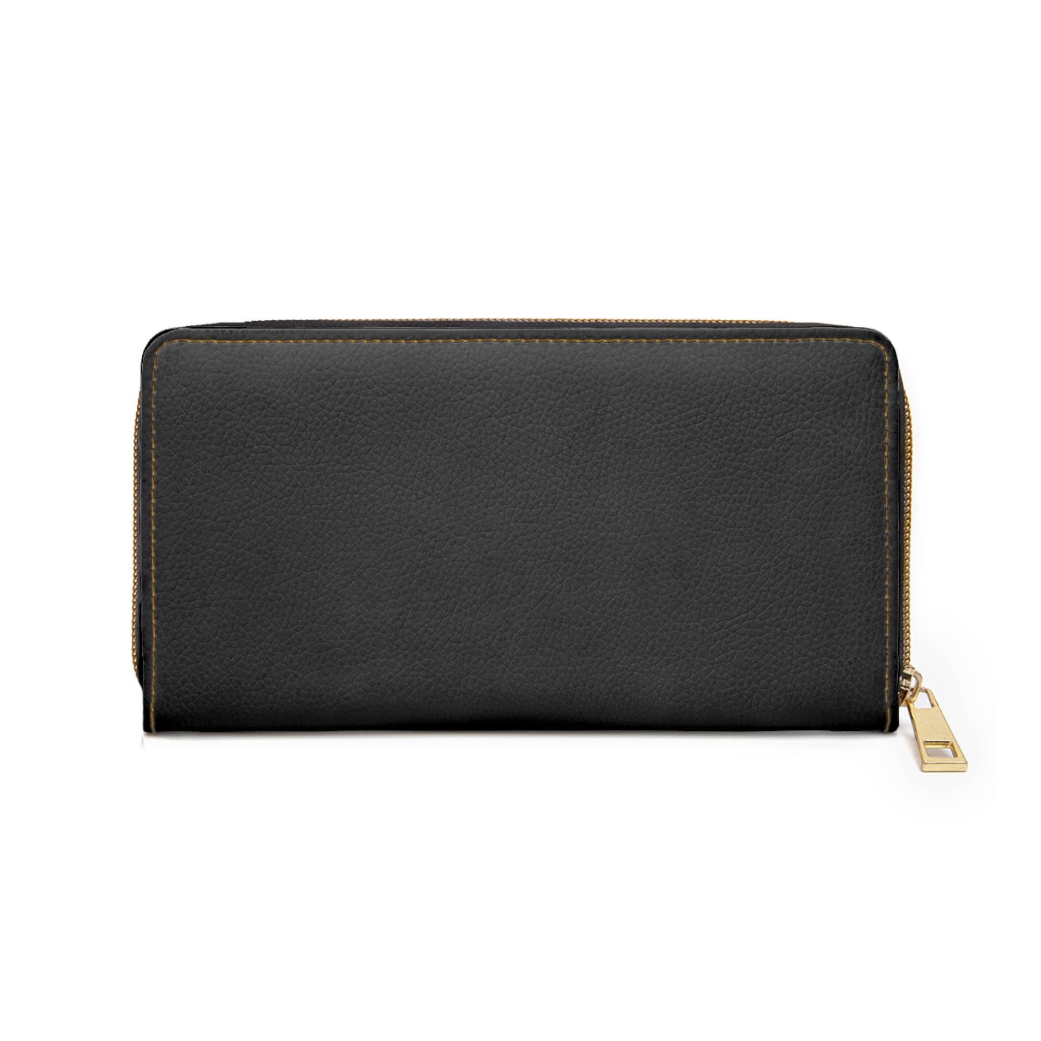 Ouroboros Zipper Wallet — Serpent Circle Leather Card Wallet