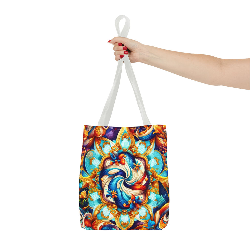 Vibrant Floral Tote Bag – Stylish Reusable Shopping Bag, Boho Beach Tote, Eco-Friendly Gift, Art-Inspired Carry-All