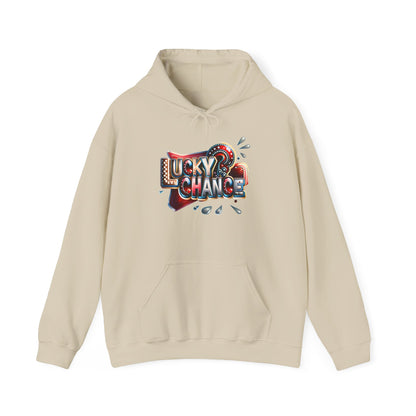 Lucky Chance Hooded Sweatshirt | Cozy Comfort, Unisex Hoodie, Perfect for Casual Outings, Great Gift for Birthdays, Lucky Charm Apparel