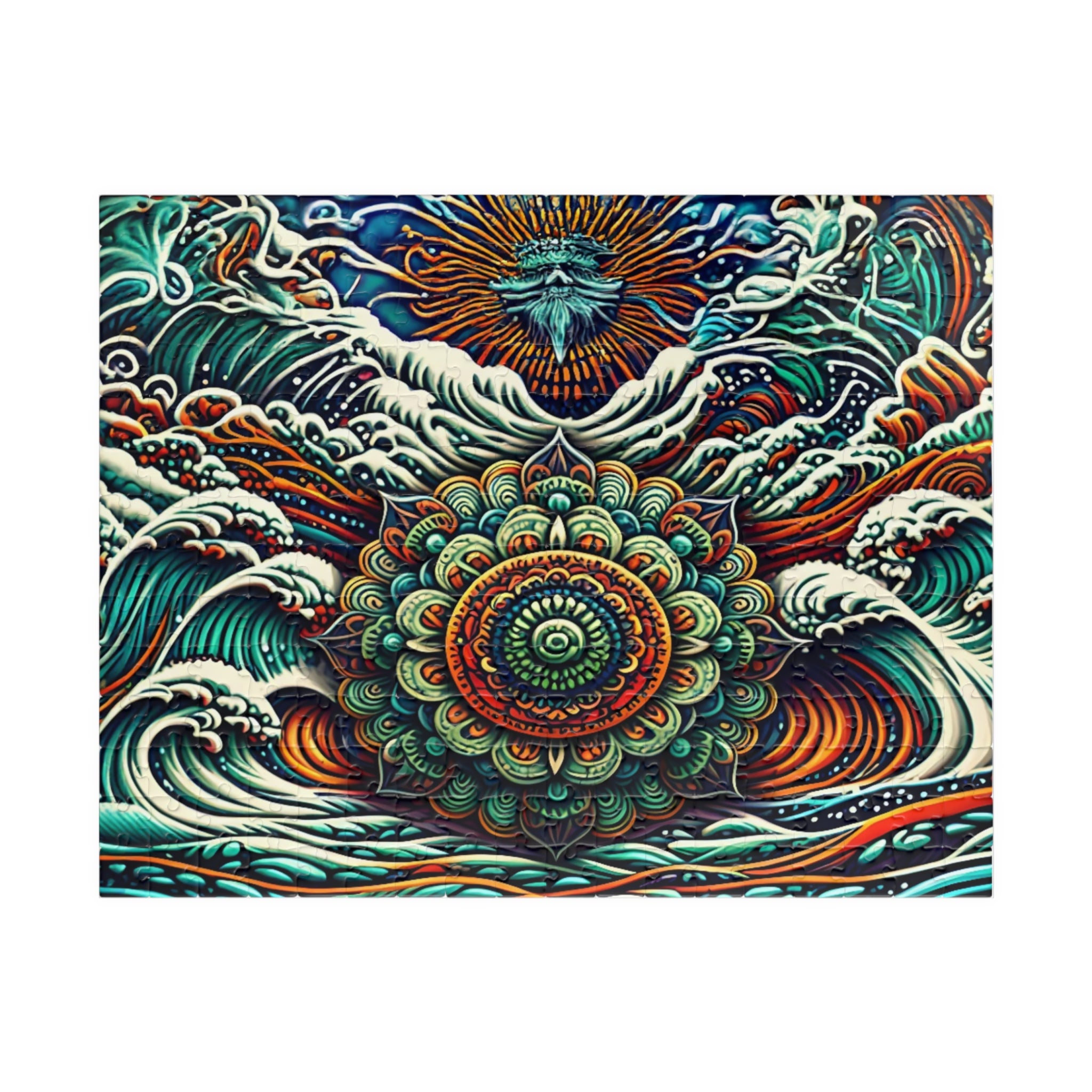 Intricate Mandala Puzzle, Meditation Art Puzzle, Relaxing Activity, Mindfulness Gift, Family Game Night, Home Decor Puzzle