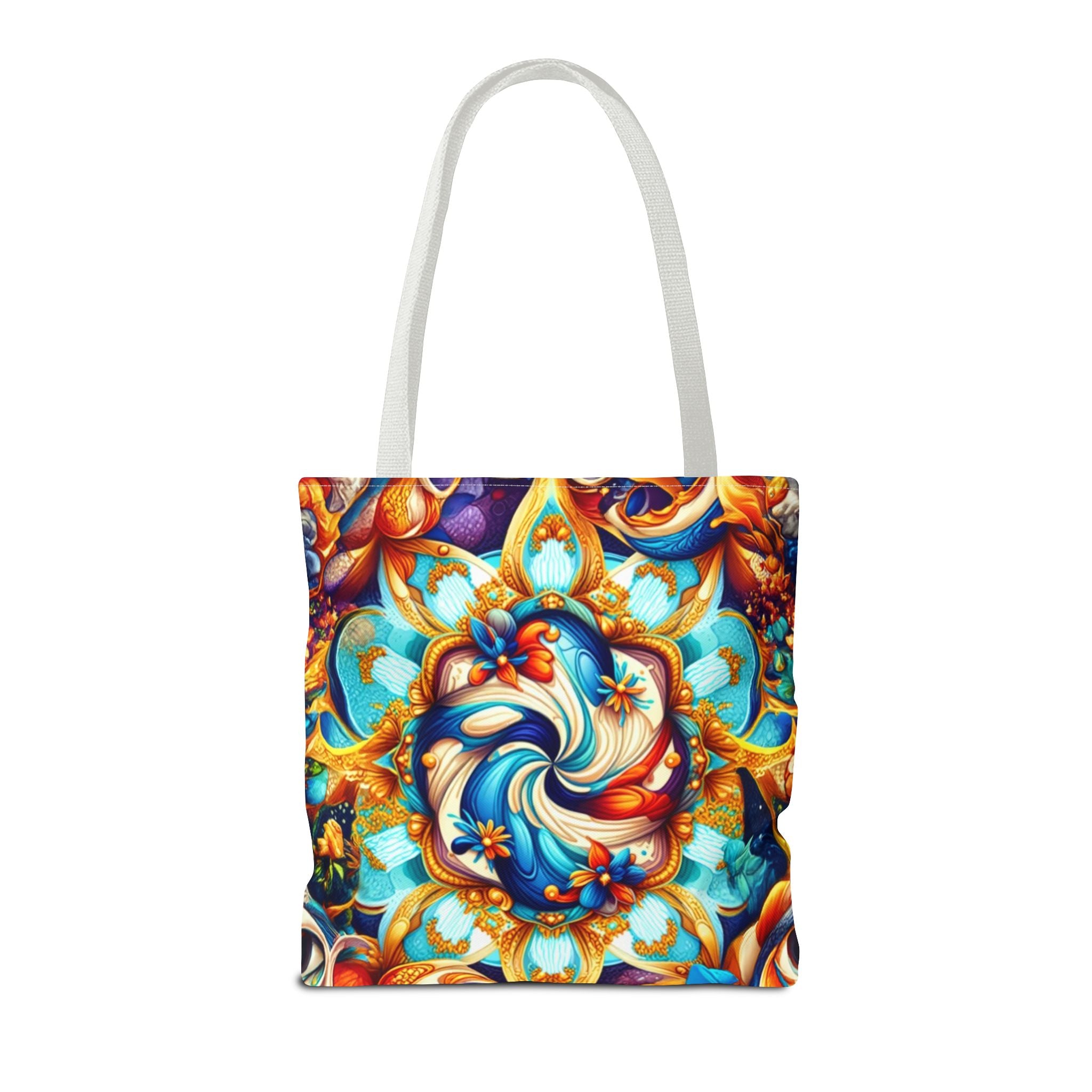 Vibrant Floral Tote Bag – Stylish Reusable Shopping Bag, Boho Beach Tote, Eco-Friendly Gift, Art-Inspired Carry-All