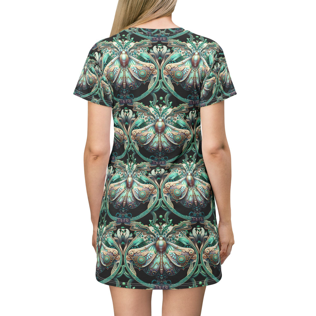 Butterfly Motif T-Shirt Dress - Classic Design