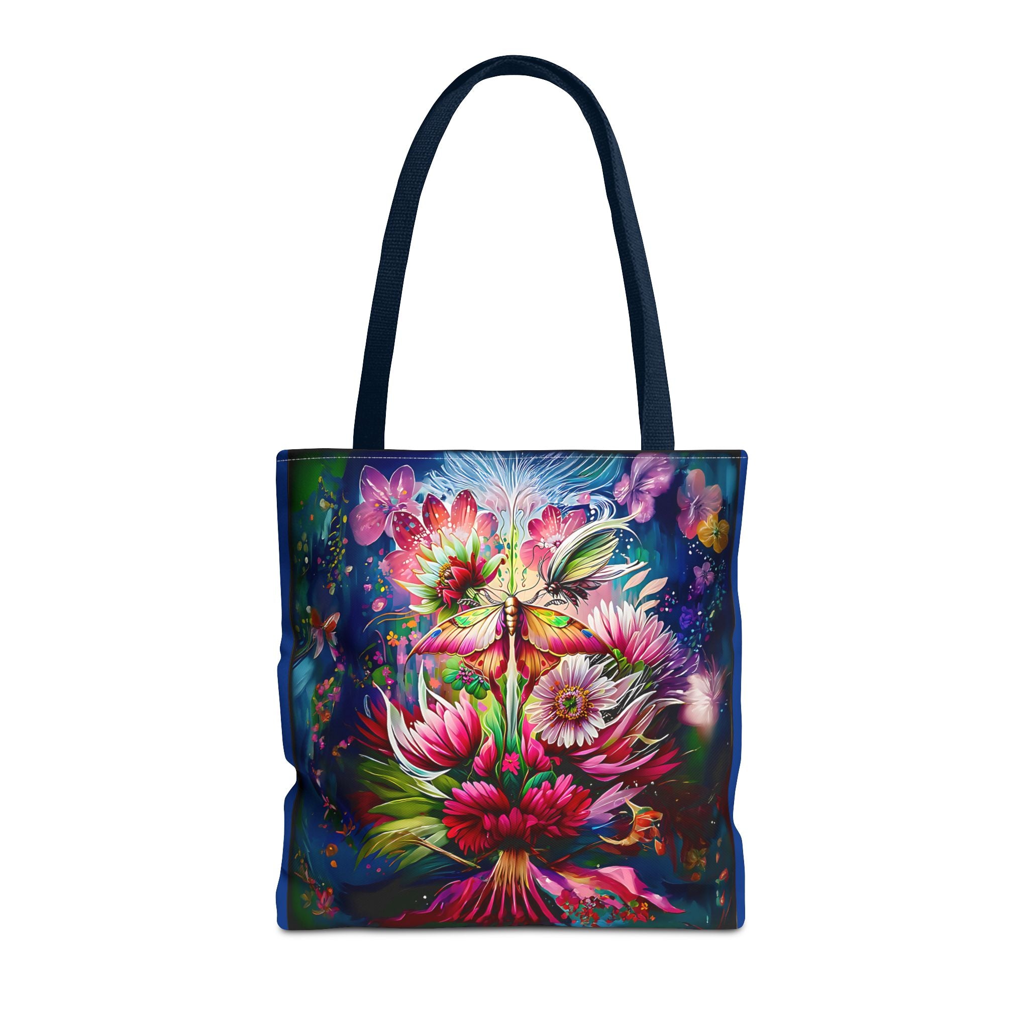 Floral Fantasy Tote Bag — Vibrant All-Over Print Blooming Bouquet