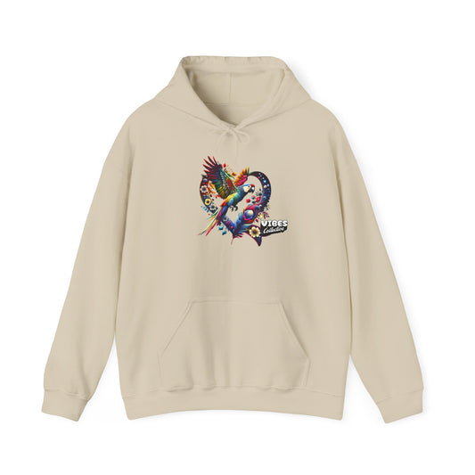 Colorful Heart Design Unisex Hoodie, Cozy Sweatshirt for Everyday Wear, Gift for Him/Her, Perfect for Valentine's Day, Casual Layering
