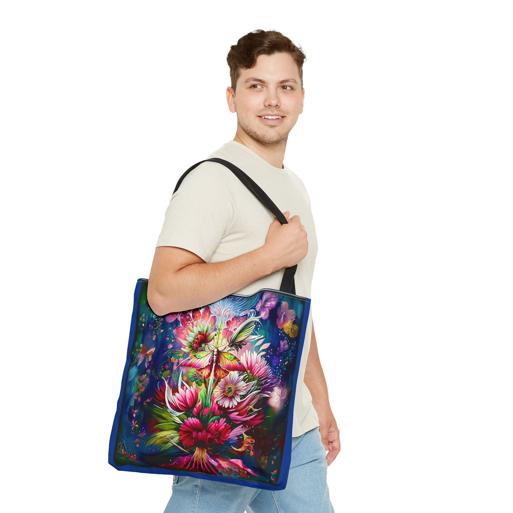 Floral Fantasy Tote Bag — Vibrant All-Over Print Blooming Bouquet