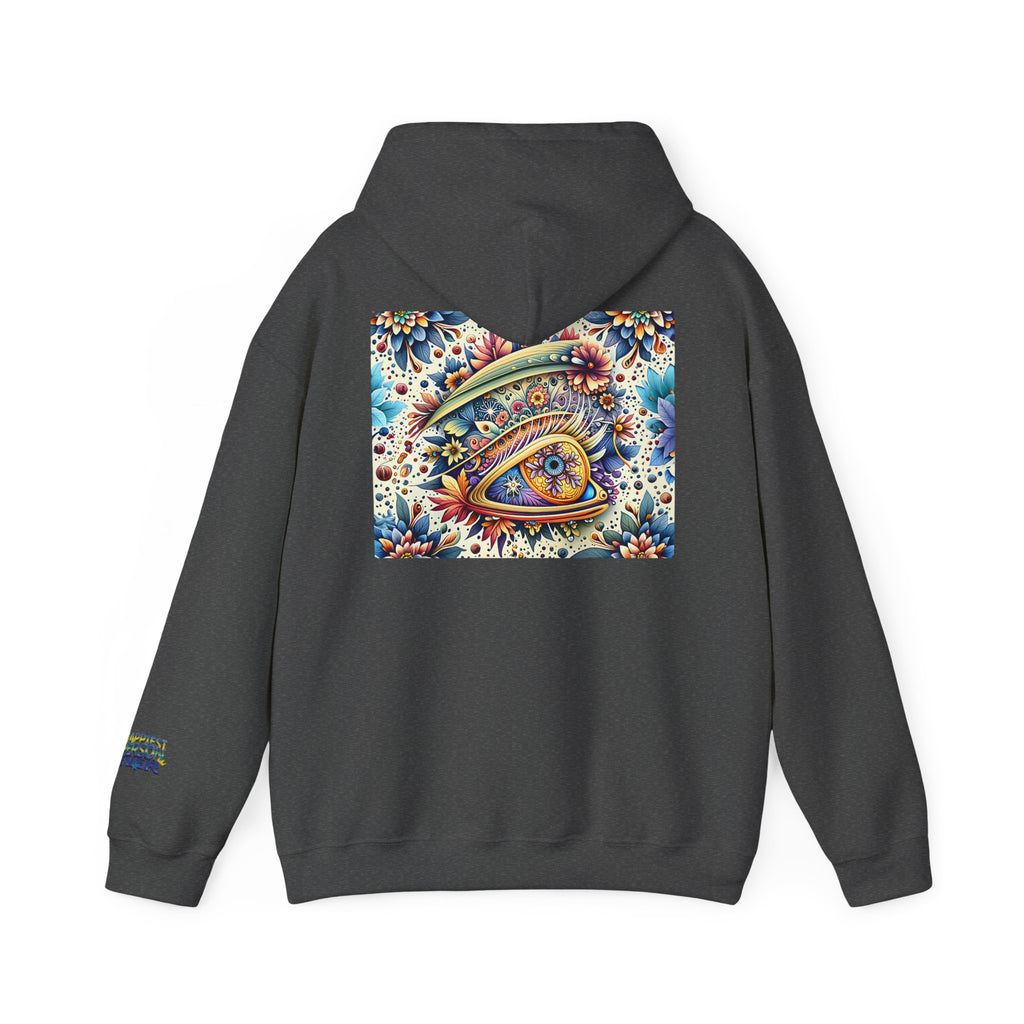 Happy Person Hoodie — Colorful Psychedelic Eye Art Pullover