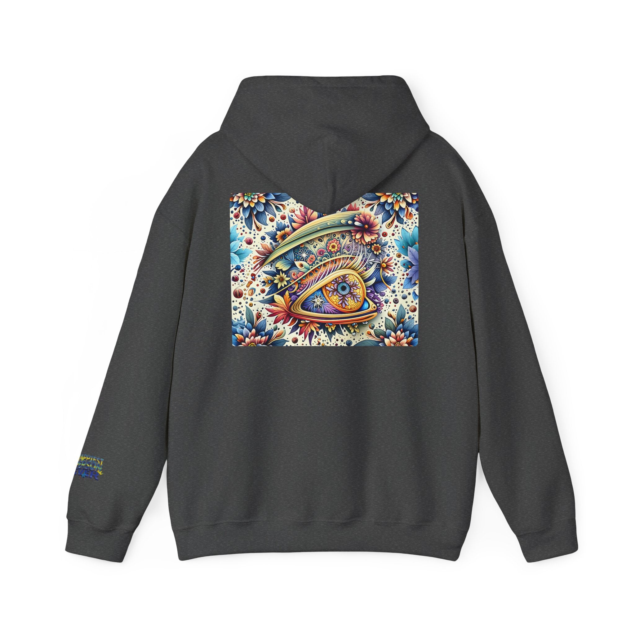 Happy Person Hoodie — Colorful Psychedelic Eye Art Pullover