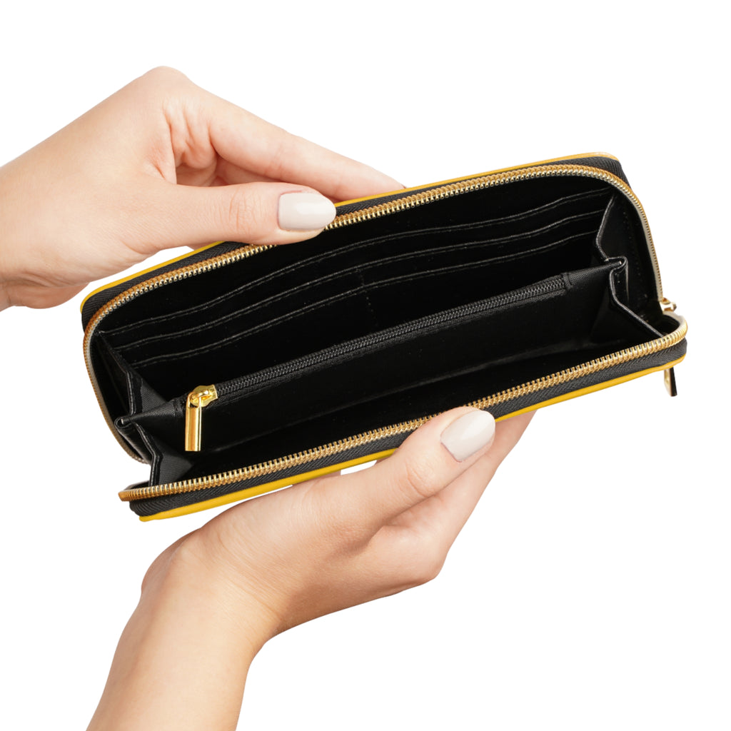 Aloha Vintage Zipper Wallet — Ornate Floral Hawaiian Design