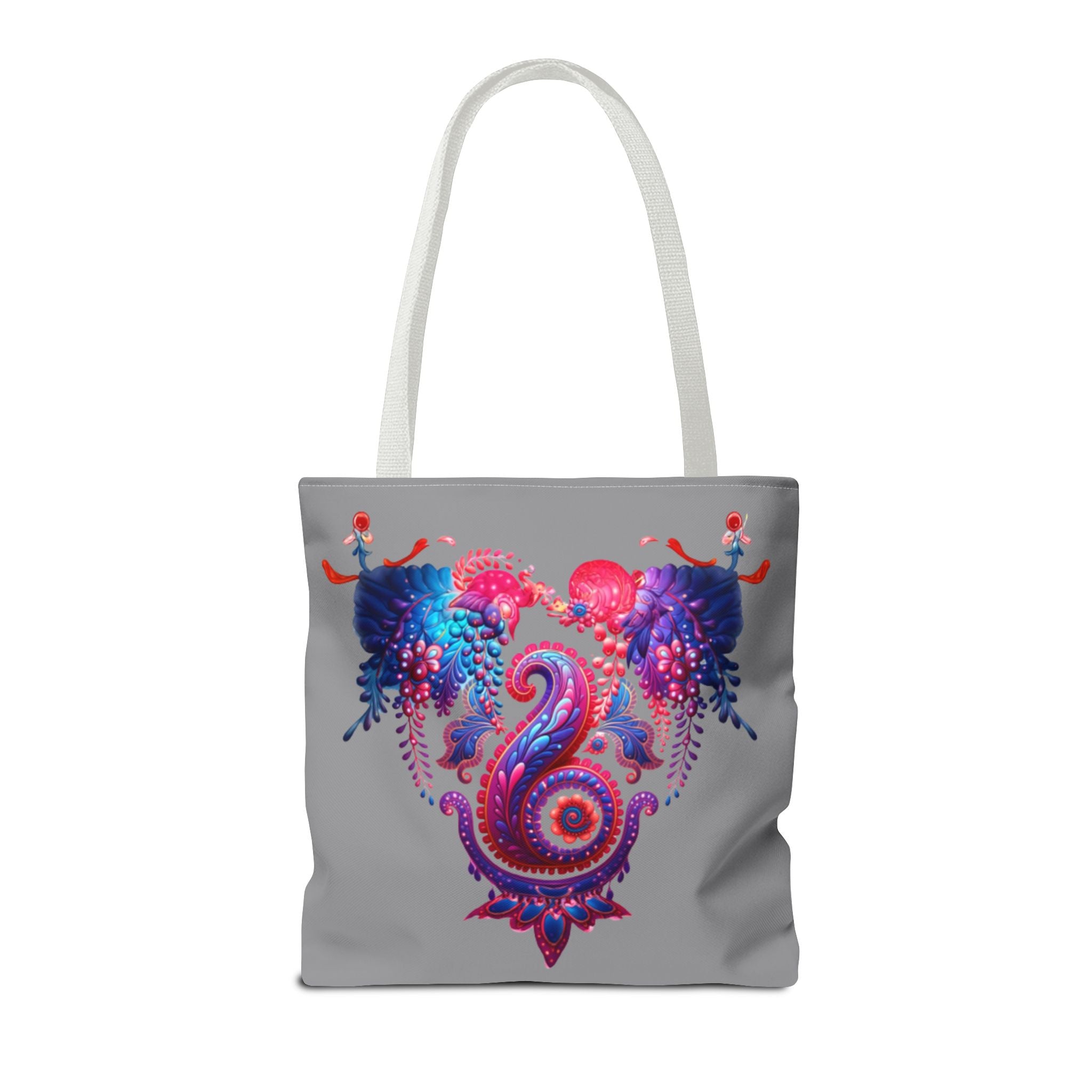Vibrant Art Tote Bag, Colorful Beach Tote, Gift for Her, Bohemian Floral Bag, Eco-Friendly Shopping Bag, Festival Accessory