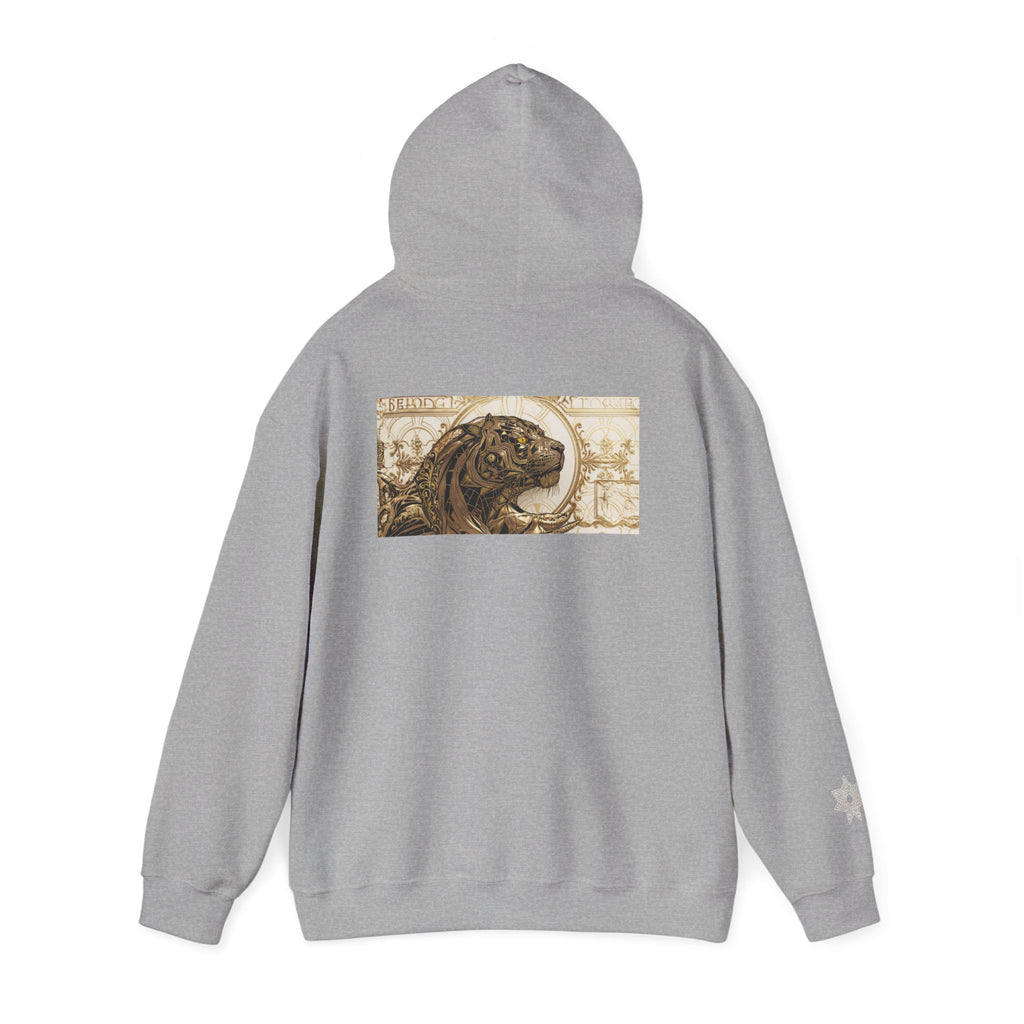 Hoodie — Vintage Steampunk Lion Crest Back Print