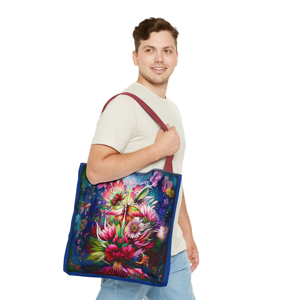 Floral Fantasy Tote Bag — Vibrant All-Over Print Blooming Bouquet