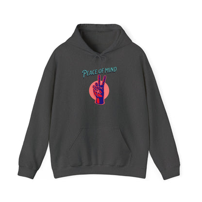Peace of Mind Unisex Hooded Sweatshirt, Cozy Hoodie, Gift for Friends, Casual Wear, Comfortable Sweatshirt, Vibrant Design