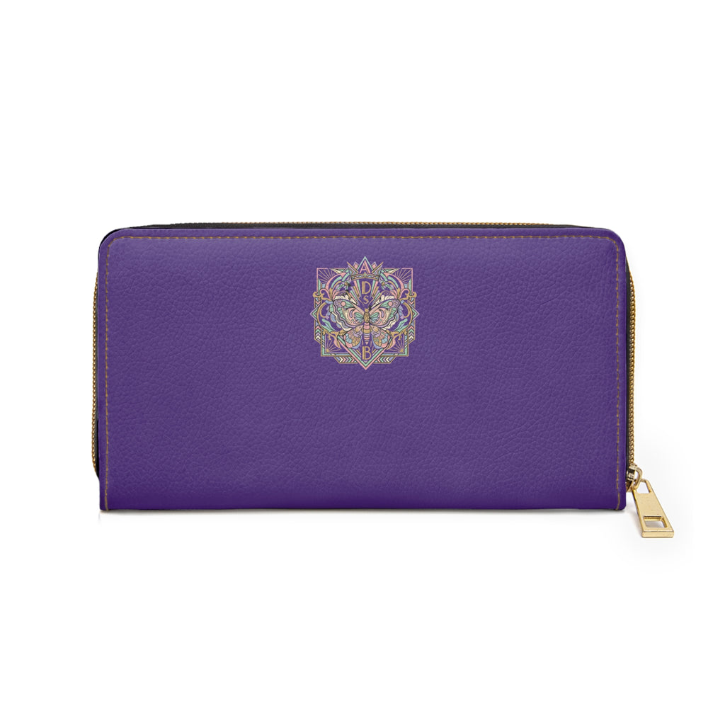 Hula Vintage Floral Zip-Around Zipper Wallet