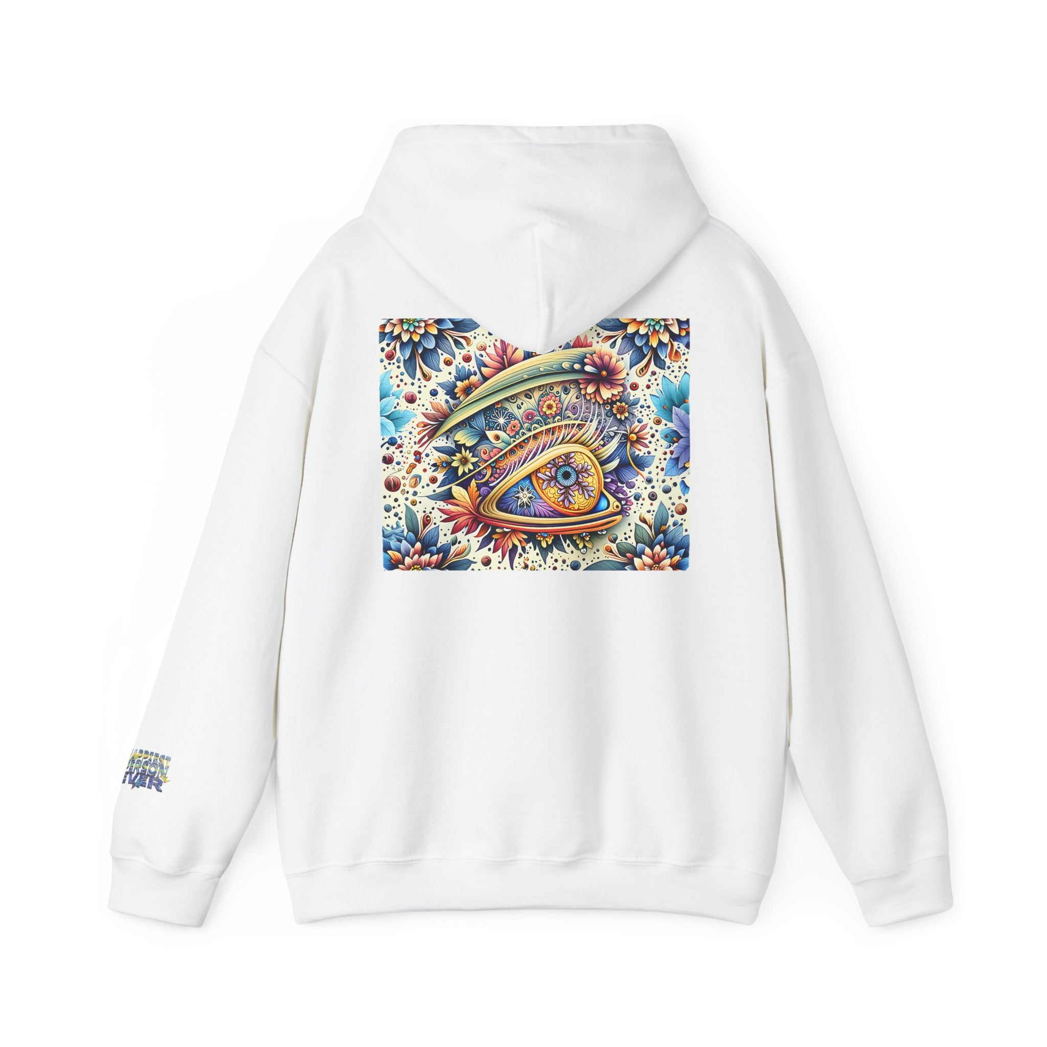 Happy Person Hoodie — Colorful Psychedelic Eye Art Pullover