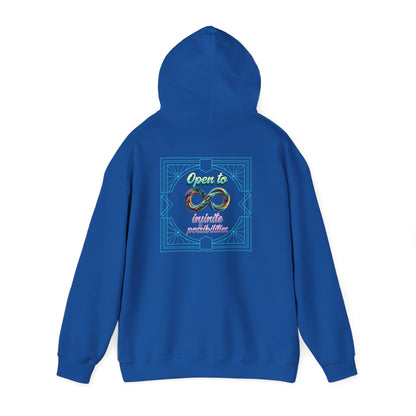 Infinite Possibilities Unisex Heavy Blend Hooded Sweatshirt, Cozy Hoodie, Gift for Her/Him, Casual Wear, Inspirational Sweatshirt