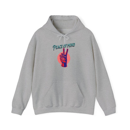 Peace of Mind Unisex Hooded Sweatshirt, Cozy Hoodie, Gift for Friends, Casual Wear, Comfortable Sweatshirt, Vibrant Design