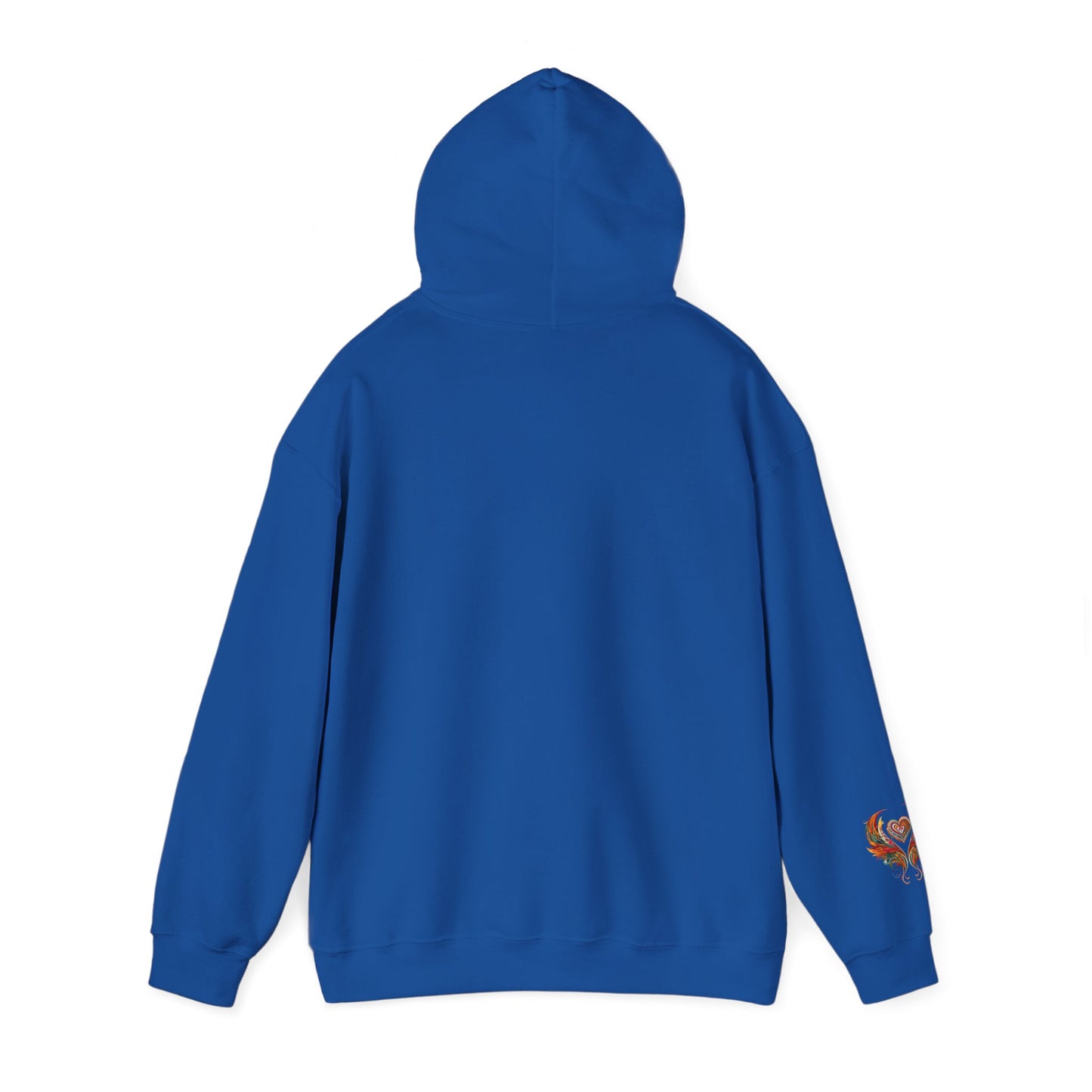Colorful Heart Design Hooded Sweatshirt, Cozy Sweatshirt, Unisex Pullover, Gift for Him, Gift for Her, Casual Wear, Layering Essentials
