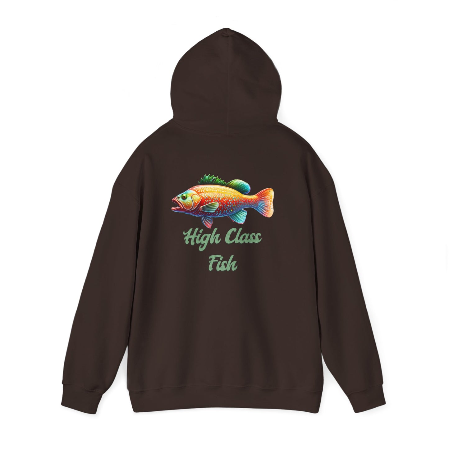 High Class Fish Hoodie - Unisex Heavy Blend Sweatshirt, Cozy Gift for Fishing Enthusiasts, Great for Outdoors, Casual Wear, Birthday Gift