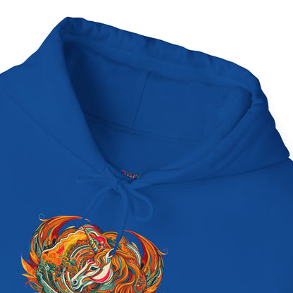 Colorful Heart Design Hooded Sweatshirt, Cozy Sweatshirt, Unisex Pullover, Gift for Him, Gift for Her, Casual Wear, Layering Essentials