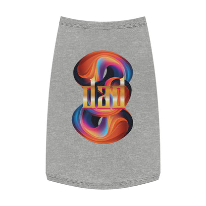 Vibrant Pet Tank Top with Colorful Design, Funny Pet Shirt, Dog Apparel, Cat Clothing, Pet Fashion, Summer Wear