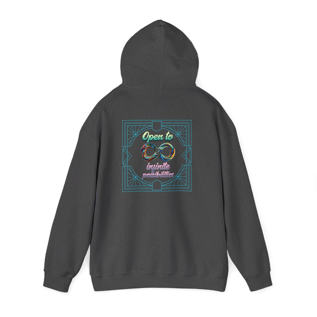 Infinite Possibilities Unisex Heavy Blend Hooded Sweatshirt, Cozy Hoodie, Gift for Her/Him, Casual Wear, Inspirational Sweatshirt