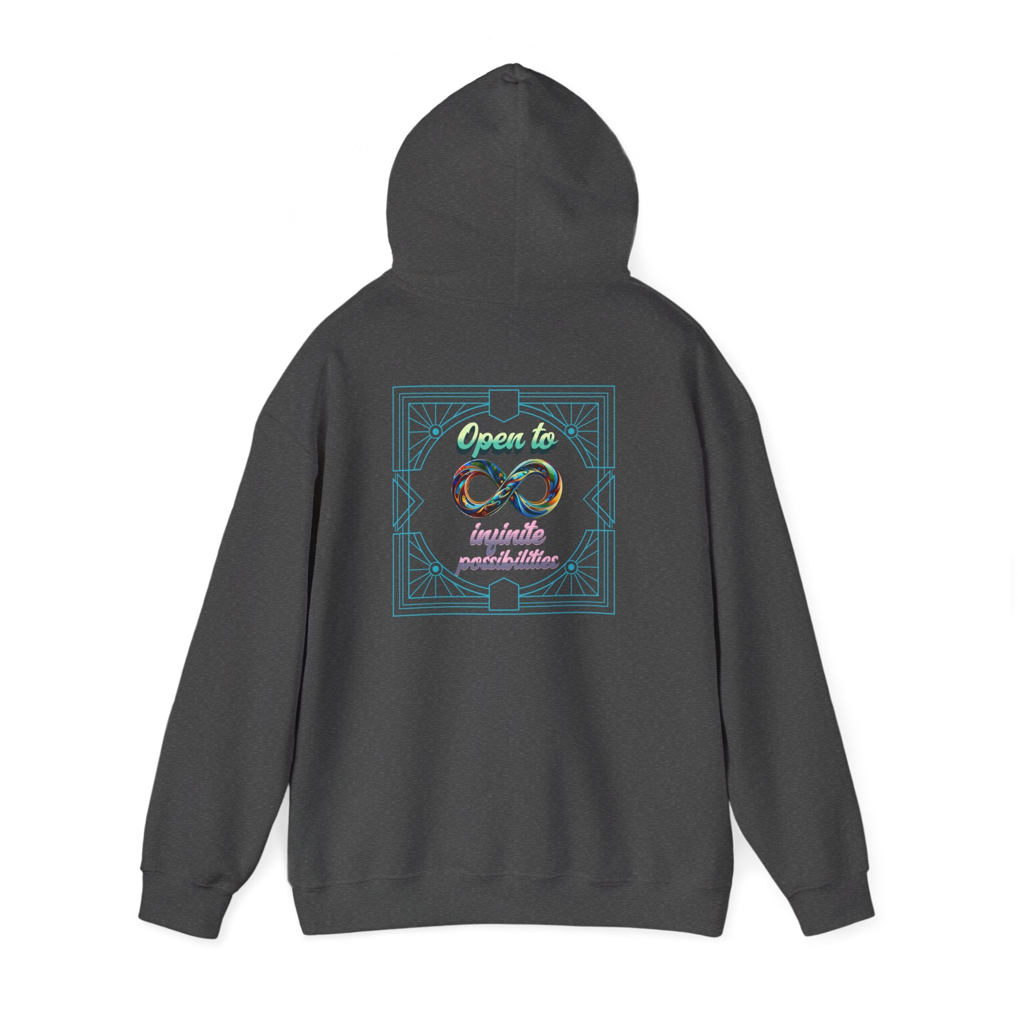 Infinite Possibilities Unisex Heavy Blend Hooded Sweatshirt, Cozy Hoodie, Gift for Her/Him, Casual Wear, Inspirational Sweatshirt