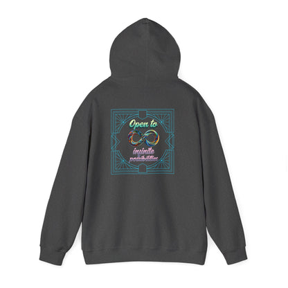 Infinite Possibilities Unisex Heavy Blend Hooded Sweatshirt, Cozy Hoodie, Gift for Her/Him, Casual Wear, Inspirational Sweatshirt