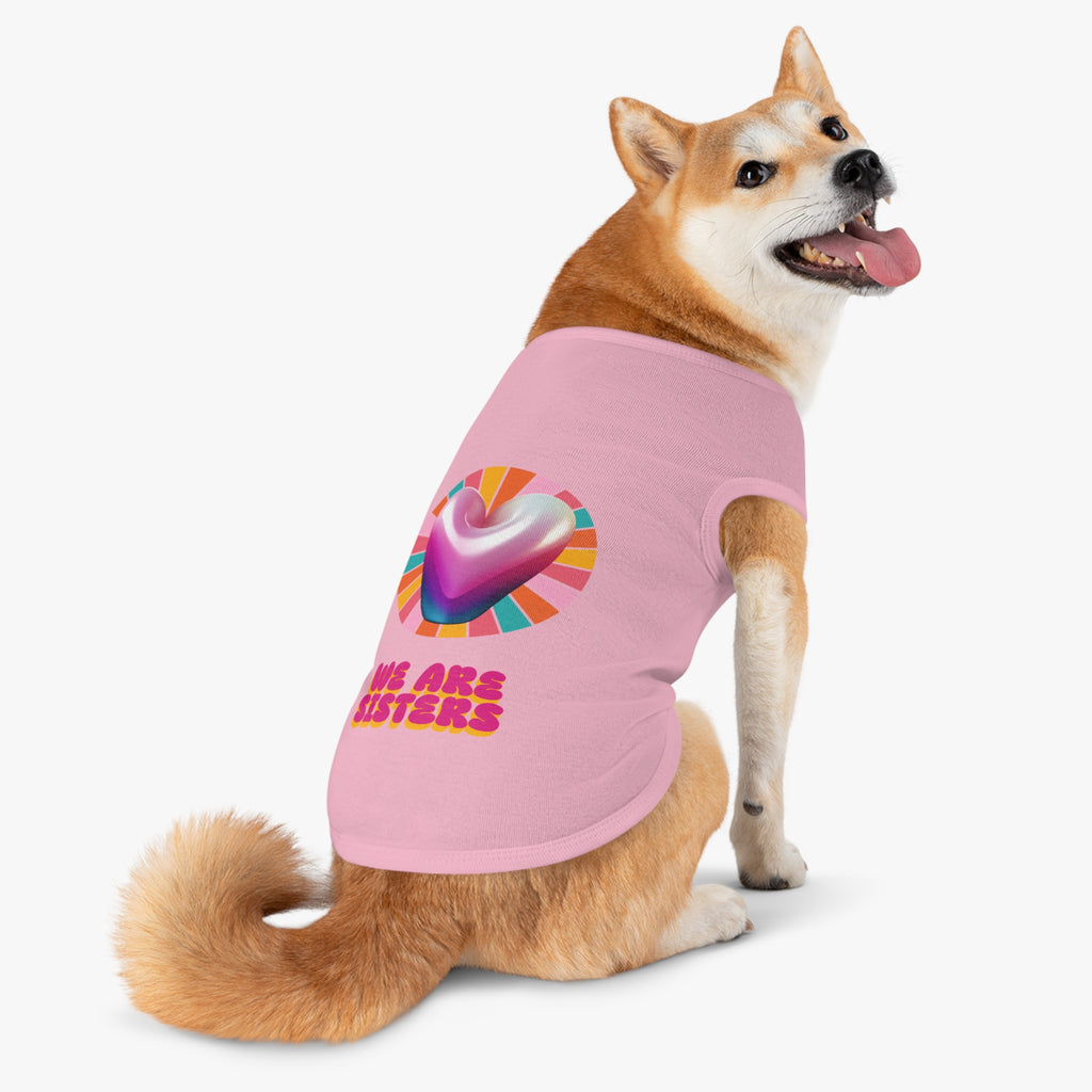 楽しいペットタンクトップ | We Are Sisters | 楽しい犬服、夏のペットウェア、かわいいペットギフト、ペットファッション