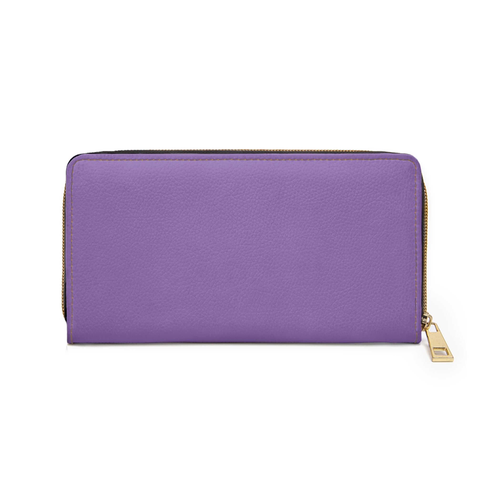 Purple Butterfly Zipper Wallet — Art Nouveau Moth Design, Alphabet Monogram Accent